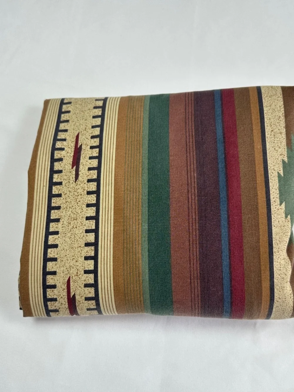 Vintage Dan River Southwest Aztec Queen Sheet Set, Fitted Flat and 2 Cases